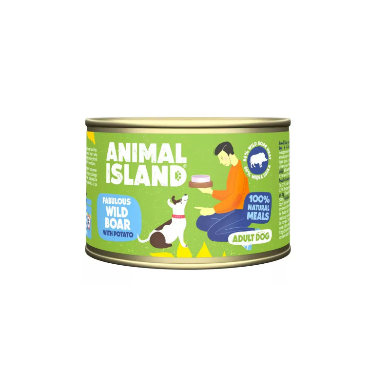 Animal Island, dla psa wołowina z marchewką 410g mokra karma