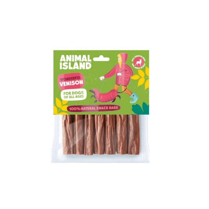 Animal Island, kabanos z jelenia 7 sztuk przysmak