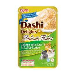 Inaba Cat Dashi Delights Flakes Chicken Tuna & Scallop 40g