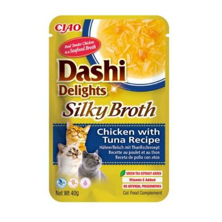 Inaba Cat Dashi Delights Silky Chicken Tuna 40g