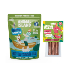 Animal Island, sucha karma dla psa łosoś 1 kg