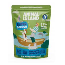 Animal Island, sucha karma dla psa łosoś 1 kg