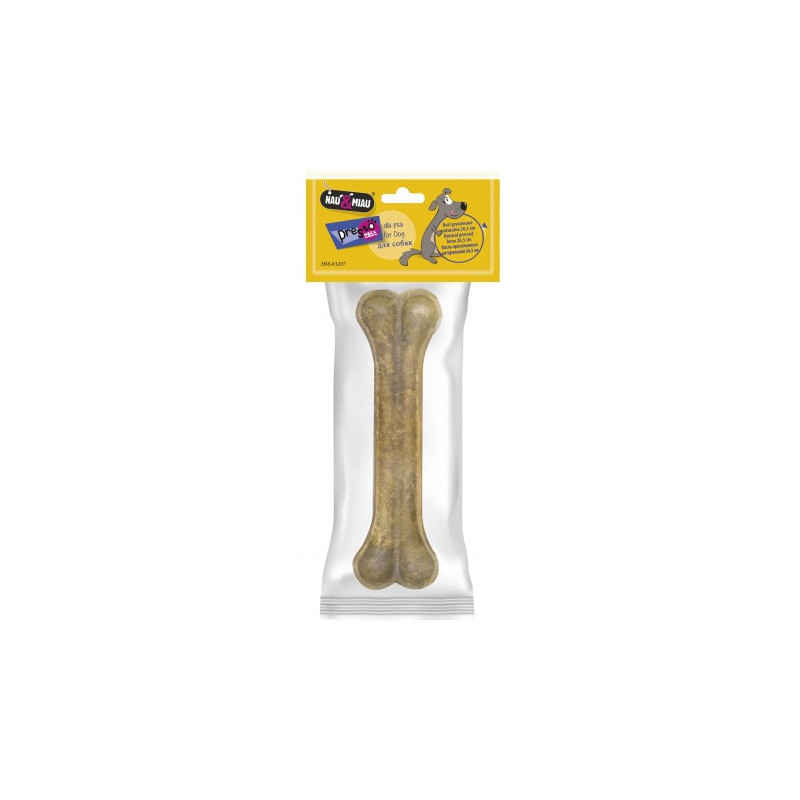 HAU&MIAU KOŚĆ PRASOWANA NATURALNA, 26,5 cm ,1szt/op,