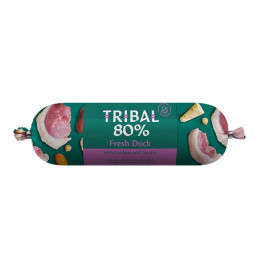 TRIBAL 80% Świeża Kaczka, mokra karma dla psa, baton 300g