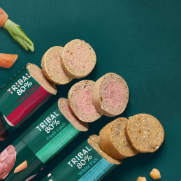 TRIBAL 80% Świeża Kaczka, mokra karma dla psa, baton 300g