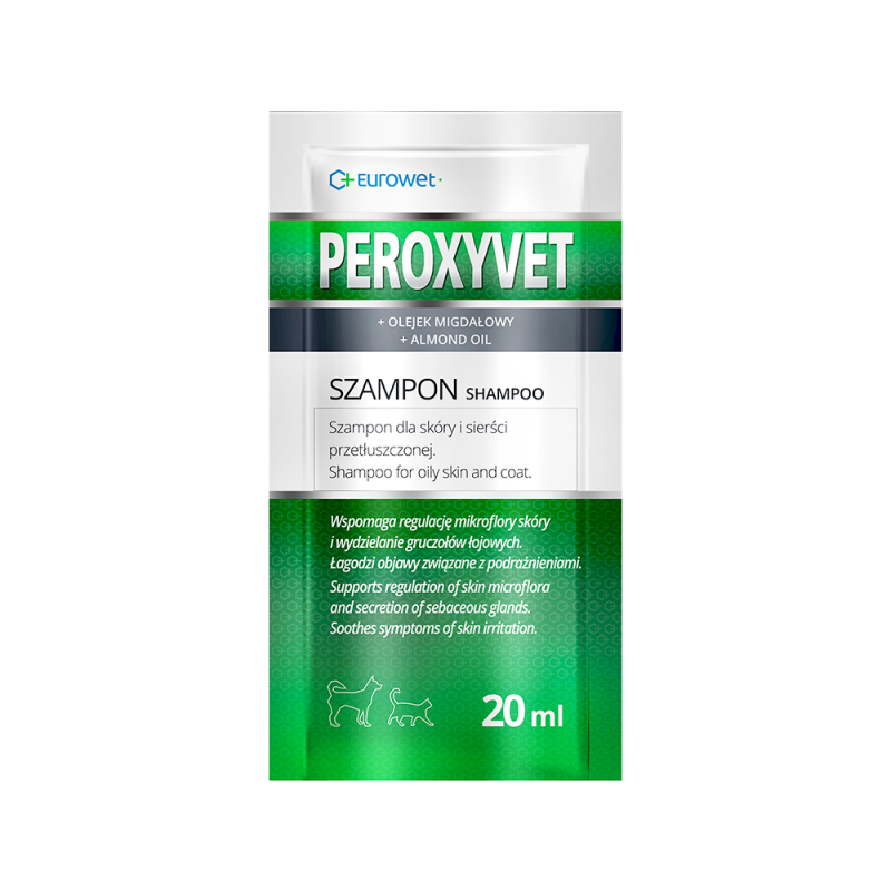 EUROWET, peroxyvet saszetka 20ml szaszetka na przetłuszczoną skórę sierść