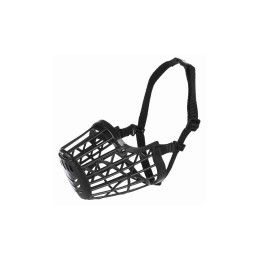 Trixie, Kaganiec plastikowy dla psa, czarny, S-M, 22 cm