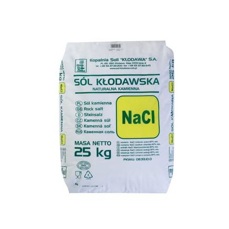 Kłodawska sól kamienna, 25kg