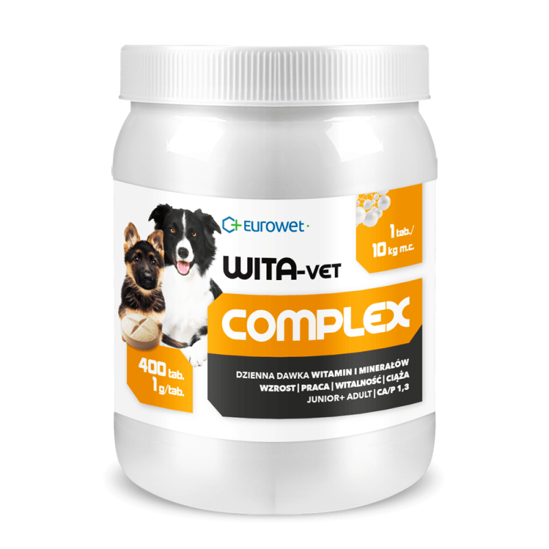 EUROWET Wita-Vet COMPLEX Ca/P1,3 1g 400 tabl