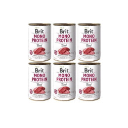 Brit, monoprotein, wołowina 6 x 400 g