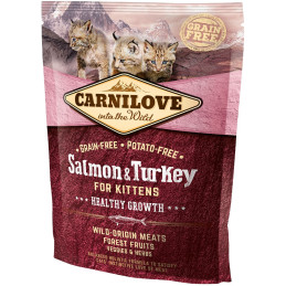 CARNILOVE Cat Kitten Salmon turkey  400g sucha karma dla kociąt