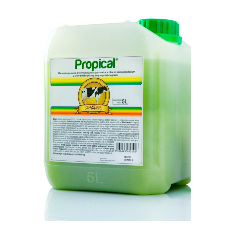Vet Agro, Propical 5l zmniejsza ryzyko zalegania poporodowego