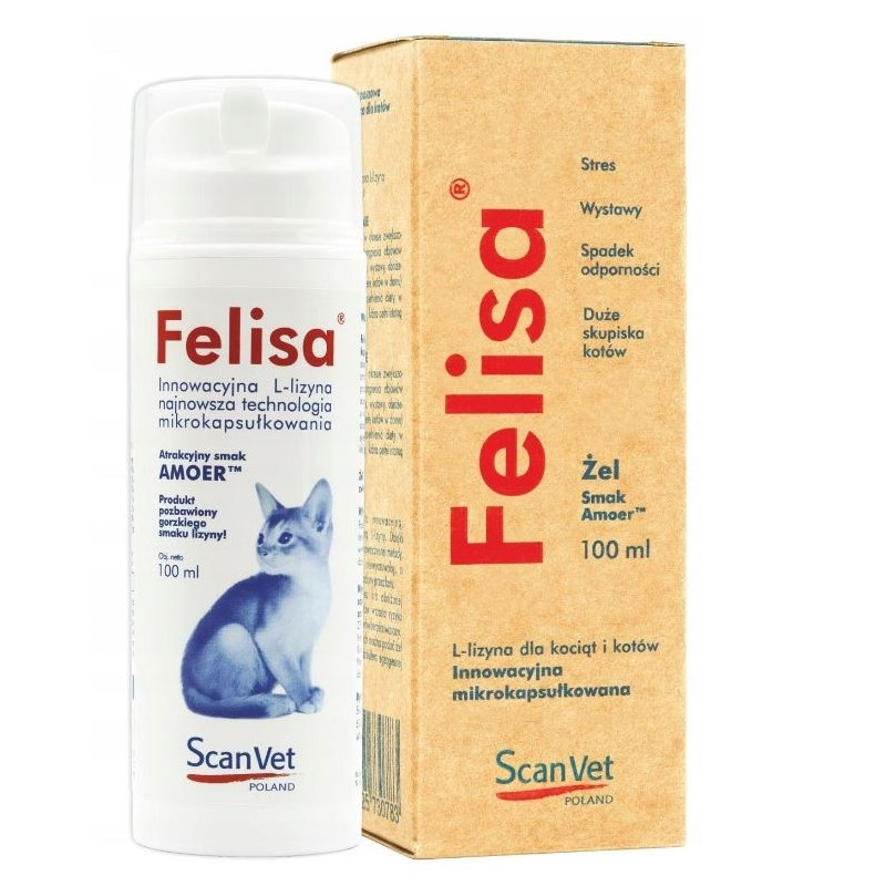ScanVet, Felisa, Lizyna dla kotów i kociąt, 100ml