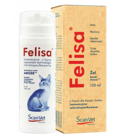 ScanVet, Felisa, Lizyna dla kotów i kociąt, 100ml