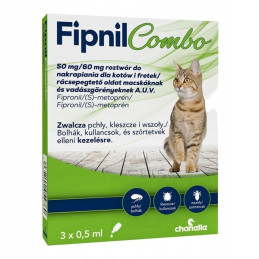 FIPNIL COMBO KOT 50mg/60mg 3 pipety 0,5ml