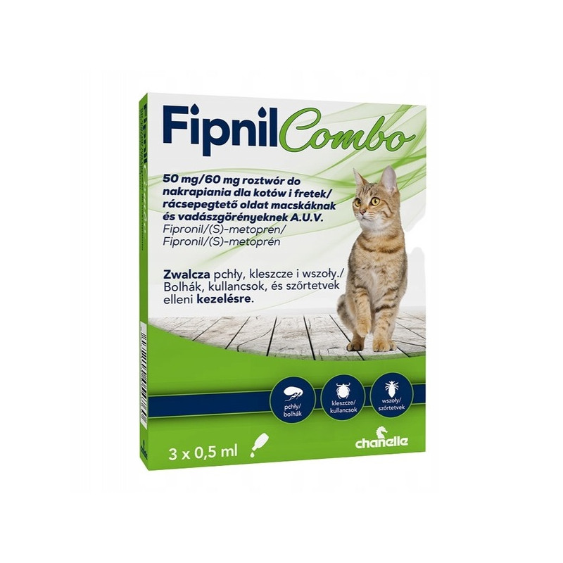FIPNIL COMBO KOT 50mg/60mg 3 pipety 0,5ml