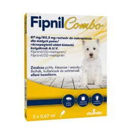 FIPNIL COMBO S 2-10kg 67mg+60,30mg 3 pipety 0,67ml