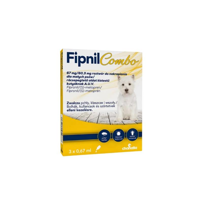 FIPNIL COMBO S 2-10kg 67mg+60,30mg 3 pipety 0,67ml