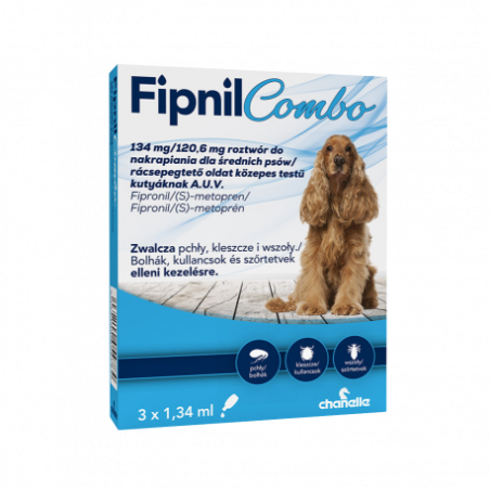 FIPNIL COMBO M 10-20kg 134mg/120,6mg 3 pipety 1,34ml