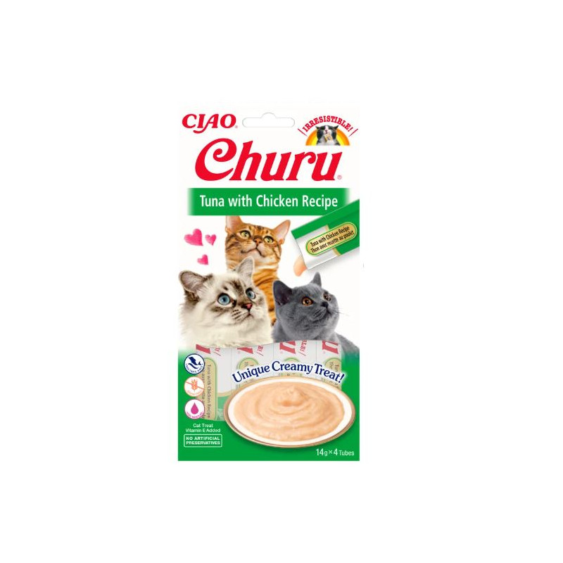 Inaba Cat Churu Tuna With Chicken 4x14g
