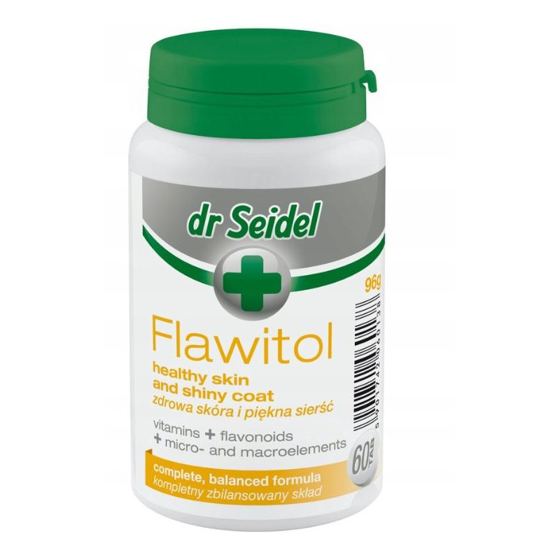 Dr seidel, Flawitol zdrowa skóra i piękna sierść, 60 tabl