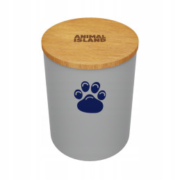 Animal Island Pojemnik na karmę dla psa M Szary