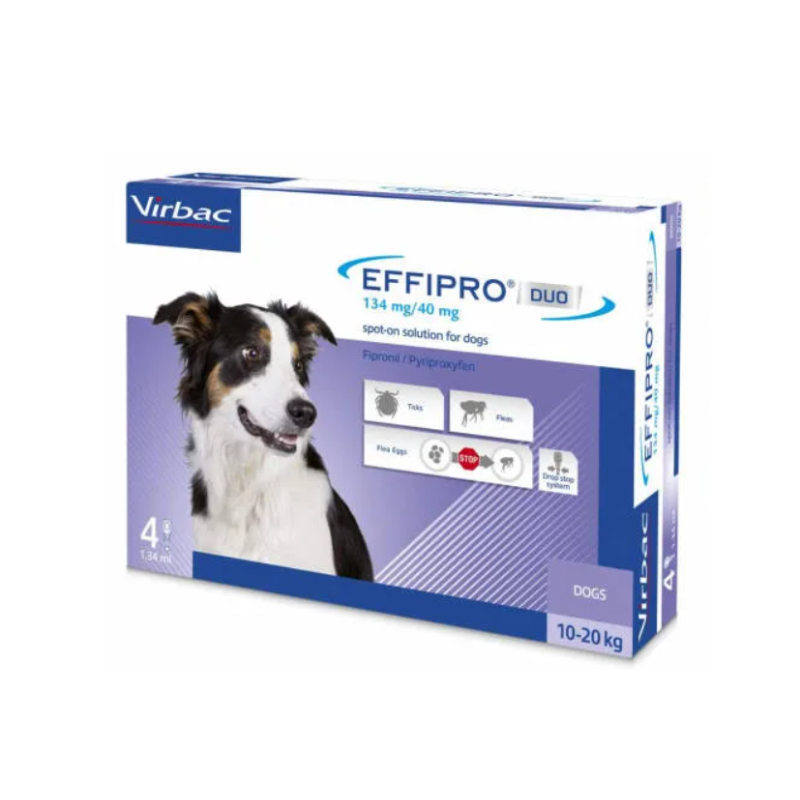 EFFIPRO DUO - M, 4 PIPETY, 1,34 ML