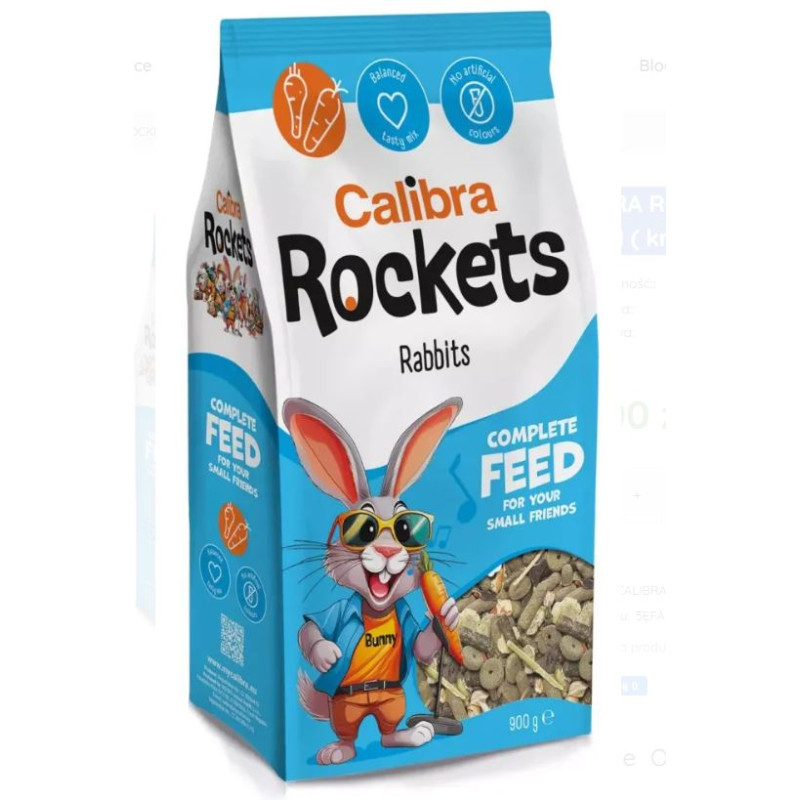 Calibra Rockets Mix Rabbits 900 g 700061 ( króliki gryzonie )