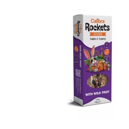 Calibra Rockets Sticks Rabbits&Rodents Wild fruit 120g