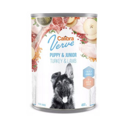 Calibra Verve, puppy & junior, indyk i jagnięcina, 400 g