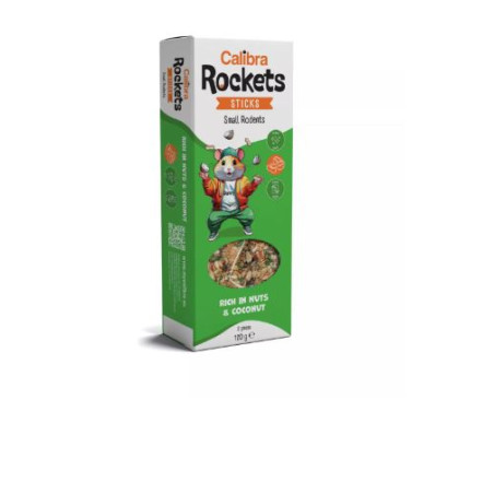 Calibra Rockets Sticks Small rodents Nuts&Coconut 120g