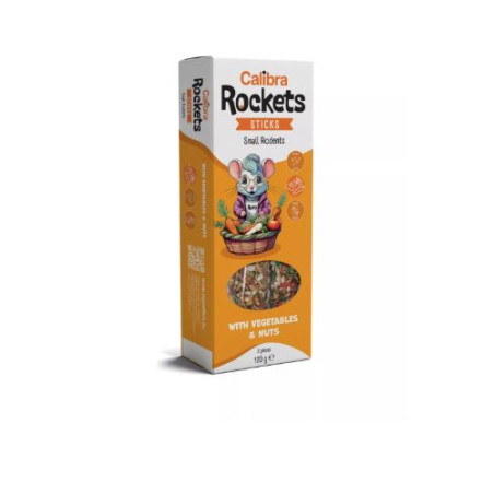 Calibra Rockets Sticks Small rodents Vegeta&Nuts 120g