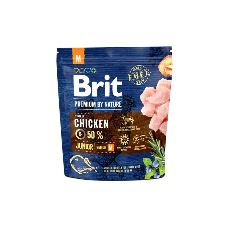 Brit Premium by Nature Dog Junior M 1kg