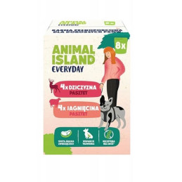 Animal Island Everyday Dziczyzna Jagnięcina dla psa 8x150 g