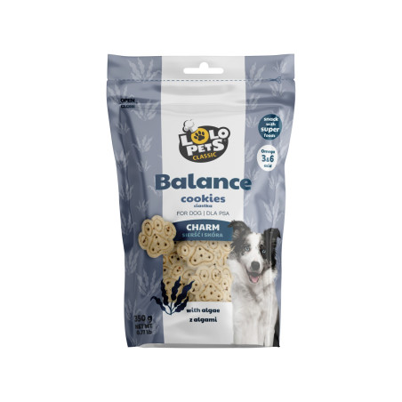 Lolo Pets, Ciasteczka dla psa, CHARM -na lśniącą sierść i zdrową skórę, 350 g