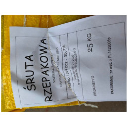 Śruta rzepakowa, komponent paszowy, 25kg