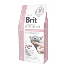 Brit VD Hypoallergenic, dla kota, łosoś i groszek, 2 kg
