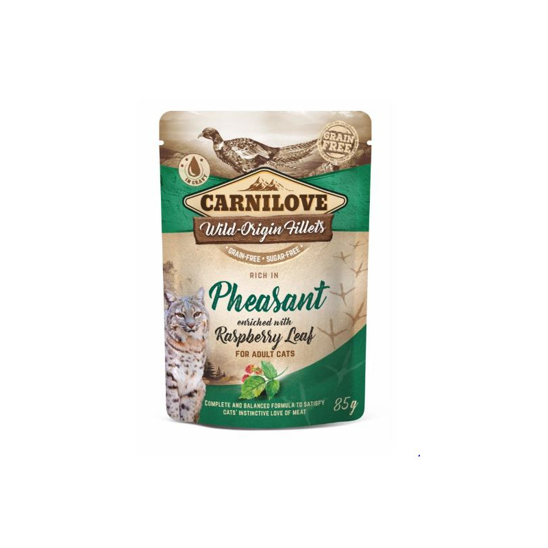Carnilove Cat Adult Pheasant & Raspberry Leaf 85g