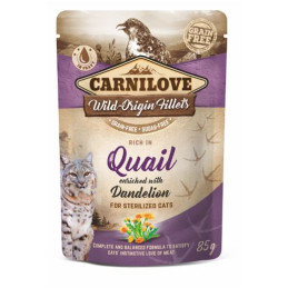 Carnilove Cat Adult Sterilised Quail & Dandelion 85g
