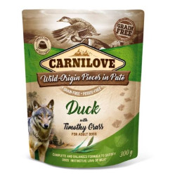 Carnilove Dog Adult Duck & Tymothy Grass 300g