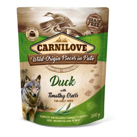 Carnilove Dog Adult Duck & Tymothy Grass 300g