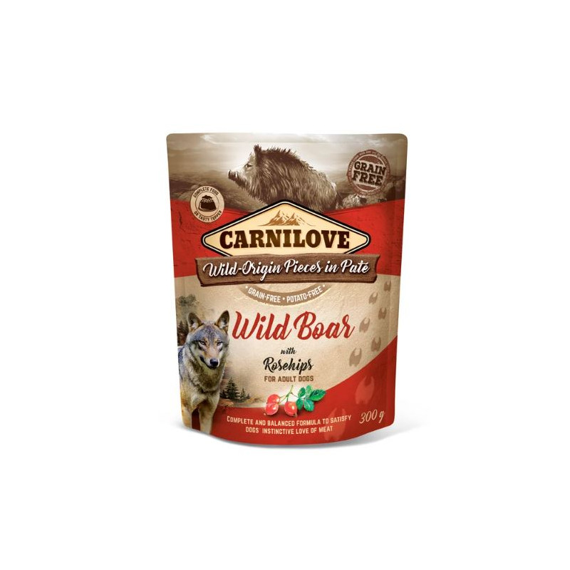 Carnilove Dog Adult Wild Boar & Rosehips 300g