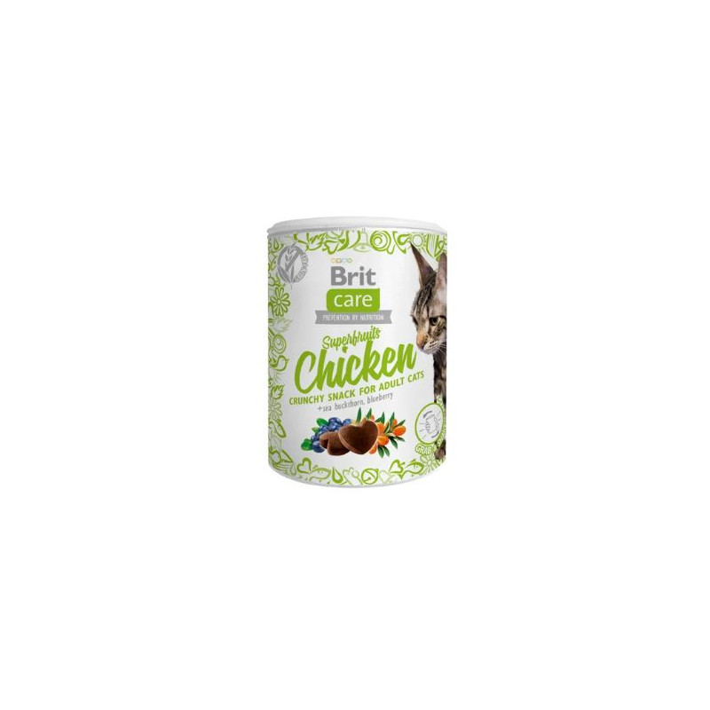 BRIT CARE CAT SNACK SUPERFRUITS CHICKEN 100g