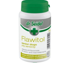 Dr Seidel, flawitol dla psów seniorów preparat witaminowo-mineralny, 60 tabletek.