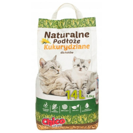 Chico, Podściółka kukurydziana zbrylająca, 14 l