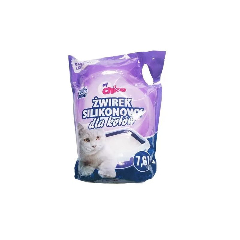 Chico, Żwirek silikonowy, lawendowy, 7,6 l