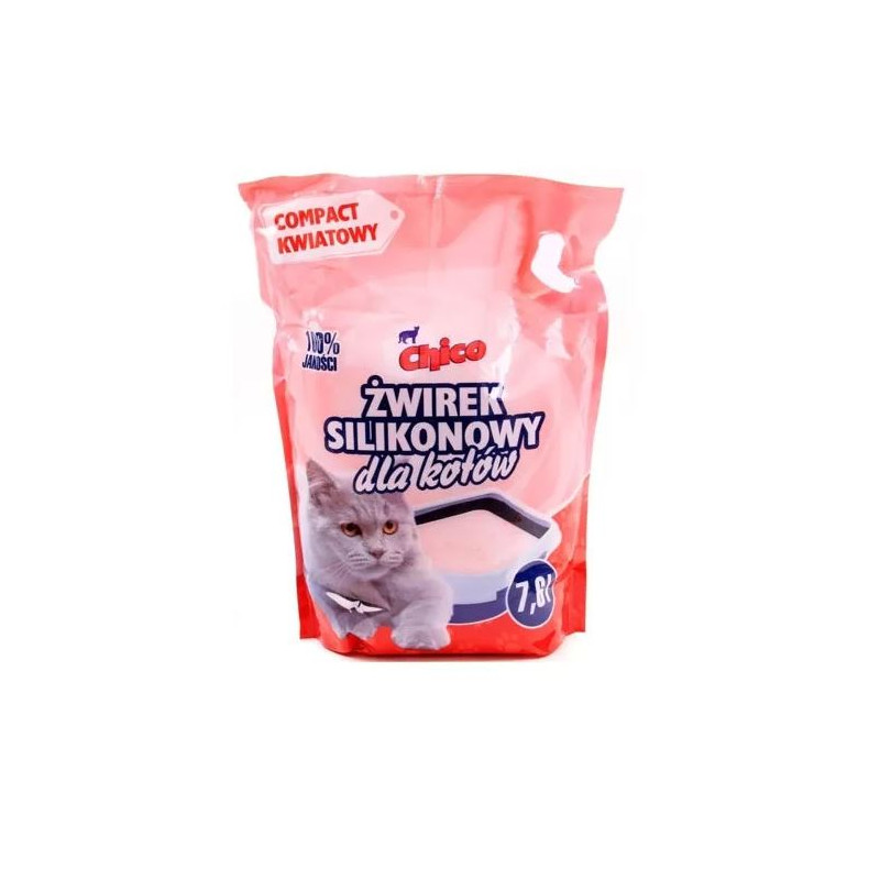 Chico, Żwirek silikonowy, kwiatowy, 7,6 l