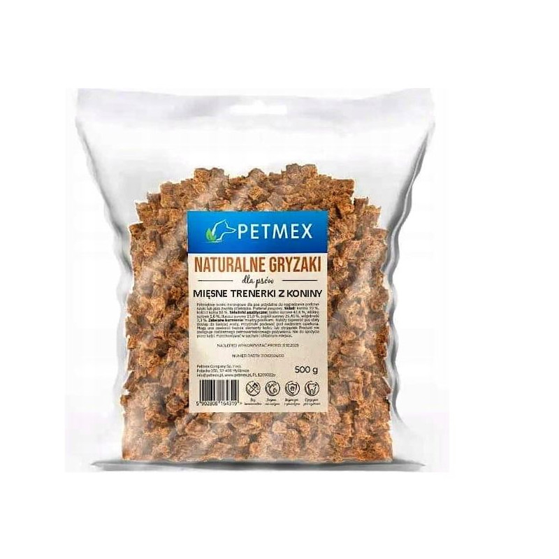 Petmex, Mięsne Trenerki z koniny, 500 g