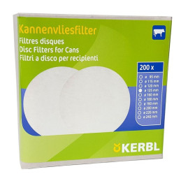 Kerbl, filtry krążkowe do mleka, 200szt, Ø 125mm