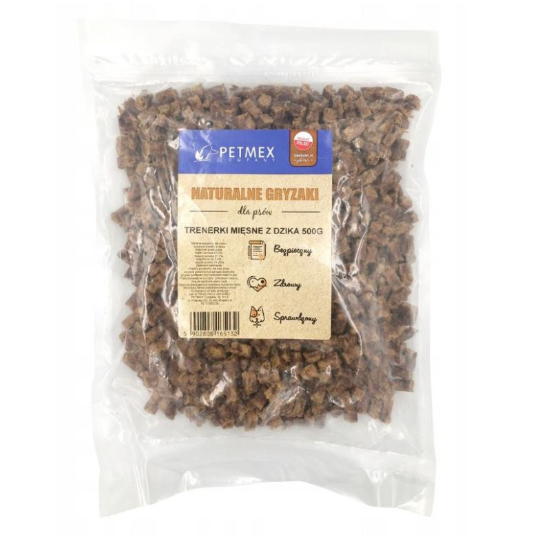 Petmex, trenerki mięsne z dzika, 500 g